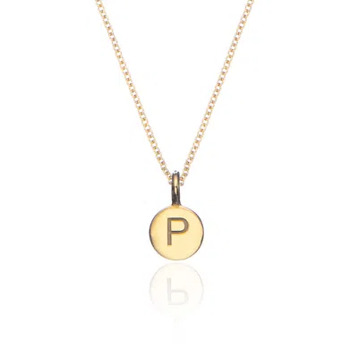 Lily & Roo Gold Small Personalised Disc Necklace