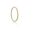 Lily & Roo Gold Thin Twisted Stacking Ring In Gold