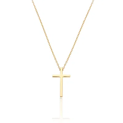 Lily & Roo Gold Thread-through Cross Necklace