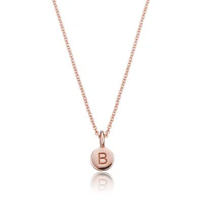 Lily & Roo Rose Gold Extra Small Personalised Disc Necklace