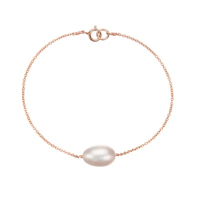 Lily & Roo Rose Gold Large Pearl Bracelet
