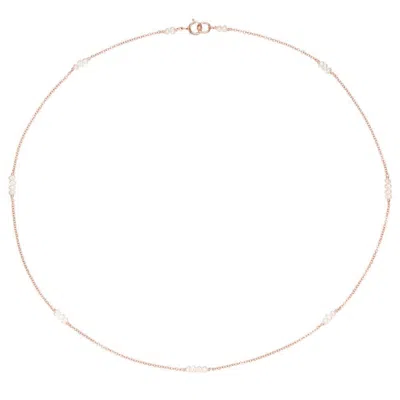 Lily & Roo Rose Gold Mini Pearl Choker