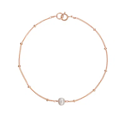 Lily & Roo Rose Gold Satellite Pearl Bracelet