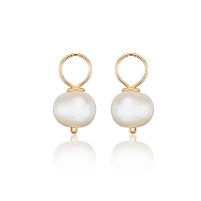 Lily & Roo Rose Gold Small Pearl Drop Pair
