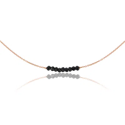 Lily & Roo Rose Gold Spinel Gemstone Cluster Choker