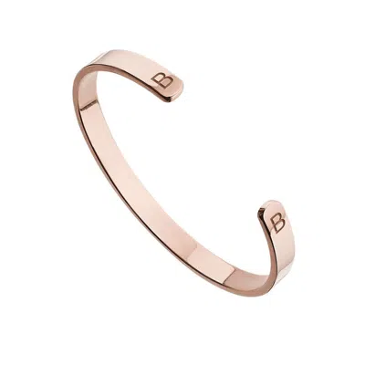 Lily & Roo Rose Gold Thick Engraved Bangle