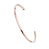 Lily & Roo Rose Gold Thin Engraved Bangle In Multi