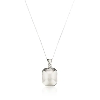 Lily & Roo Silver Ball Locket In Gray