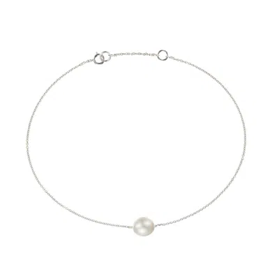 Lily & Roo Silver Large Pearl Anklet