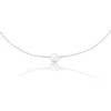 Lily & Roo Silver Medium Single Pearl Choker