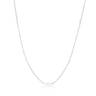 Lily & Roo Silver Mini Pearl Necklace