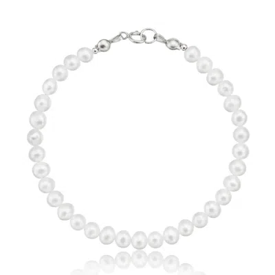 Lily & Roo Silver Pearl Bracelet