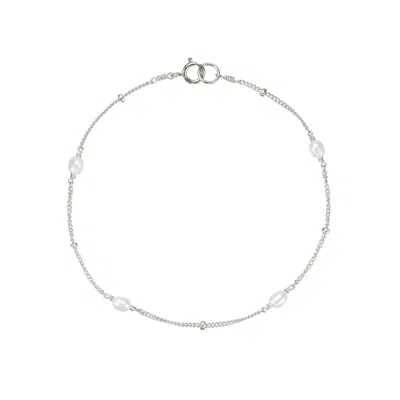 Lily & Roo Silver Seed Pearl Satellite Bracelet