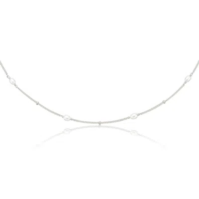 Lily & Roo Silver Seed Pearl Satellite Choker