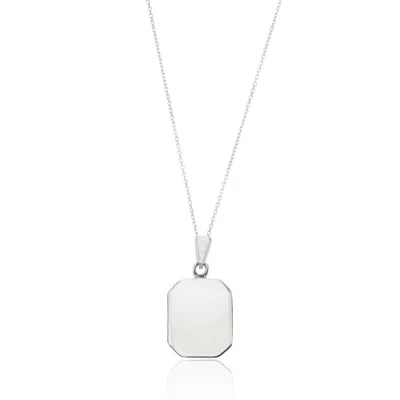 Lily & Roo Silver Small Square Locket Necklace