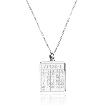 Lily & Roo Silver Special Date Calendar Necklace