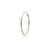 Lily & Roo Silver Thin Diamond Style Stacking Ring
