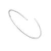 Lily & Roo Silver Thin Spiral Bangle In Metallic