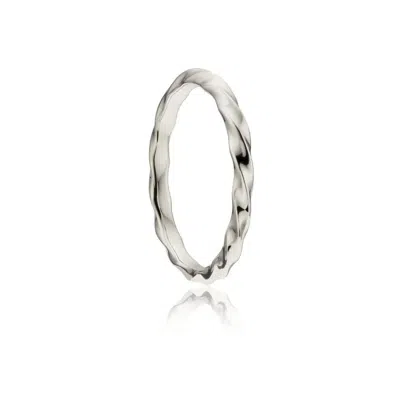 Lily & Roo Silver Twist Ring
