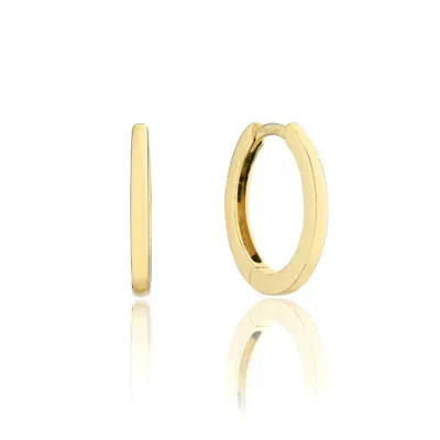 Lily & Roo Solid Gold Classic Huggie Hoop Earrings