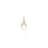 Lily & Roo Solid Gold Genuine Diamond Individual Initial Charm