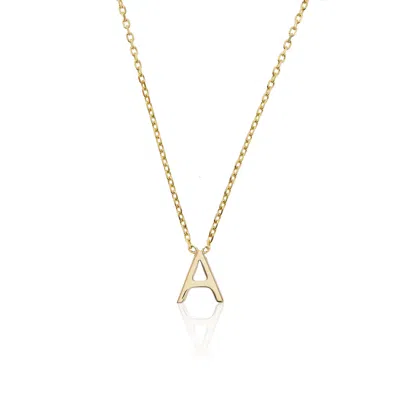 Lily & Roo Solid Gold Miniature Initial Letter Necklace