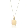 Lily & Roo Solid Gold Small Square Locket Necklace