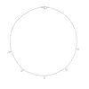 Lily & Roo Solid White Gold Five Pearl Drop Choker In Multi