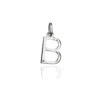 Lily & Roo Solid White Gold Individual Initial Charm
