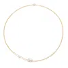 Lily & Roo Women's Gold Layered Large & Small Pearl Choker In Gold