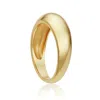 Lily & Roo Women's Gold Plain Dome Ring In Gold