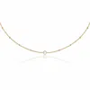 Lily & Roo Women's Gold Satellite Single Pearl Choker In Gold