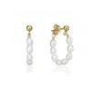 Lily & Roo Women's Gold Seed Pearl Hoop Earrings In Gold