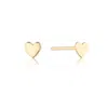 Lily & Roo Women's Gold Tiny Heart Stud Earrings In Gold