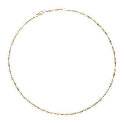 Lily & Roo Women's Gold Twisted Rope Chain