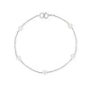 Lily & Roo Women's Silver Five Pearl Bracelet In Silver