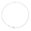 Lily & Roo Women's Silver Layered Large & Small Pearl Choker In Silver