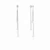 Lily & Roo Women's Silver Layered Pearl Drop Earrings In Silver