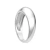 Lily & Roo Silver Plain Dome Ring In Silver