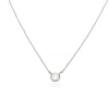 Lily & Roo Women's Silver Solid White Gold Floating Diamond Necklace In Silver