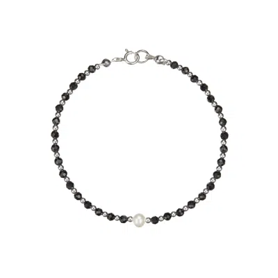 Lily & Roo Women's Silver Spinel Gemstone Bracelet