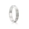 Lily & Roo Women's Silver Thick Triple Band Ring In Silver