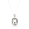 Lily & Roo Solid Silver Rounded Ball Locket Necklace In Locket