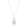 Lily & Roo Women's Sterling Silver Clear Quartz Birthstone Teardrop Locket In Silver