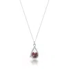 Lily & Roo Women's Sterling Silver Garnet Birthstone Teardrop Locket In Silver