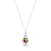 Lily & Roo Women's Sterling Silver Tourmaline Birthstone Teardrop Locket In Silver