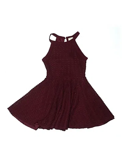 Pre-owned Lily Bleu Kids' Dress In Burgundy