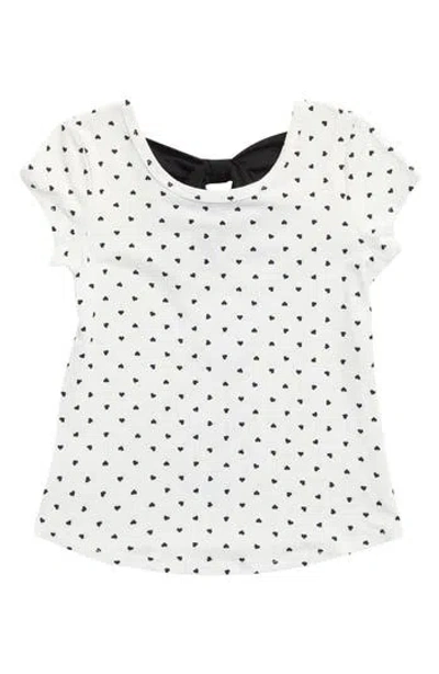 Lily Bleu Kids' Back Bow T-shirt In Neutral