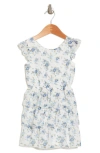 Lily Bleu Kids' Floral Tiered Dress In Ivory