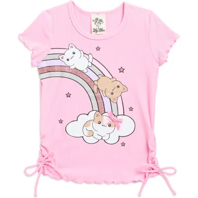 Lily Bleu Kids' Rainbow T-shirt In Pink